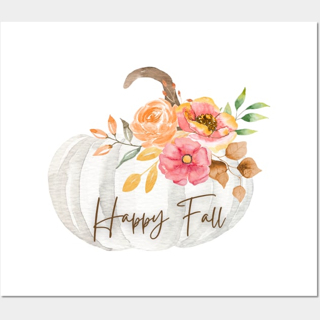 Autumn's Embrace: Happy Fall Wall Art by neverland-gifts